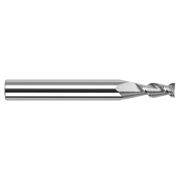 Harvey Tool High Helix End Mill for Aluminum Alloys - Square, 0.0390", Number of Flutes: 2 24139